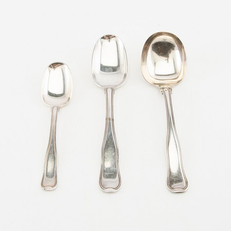 Harald Nielsen, bestick 73 dlr silver "Old Danish" Georg Jensen.