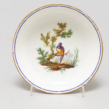 A pair of cups and saucers, "Sévrès"like mark, 19th century.