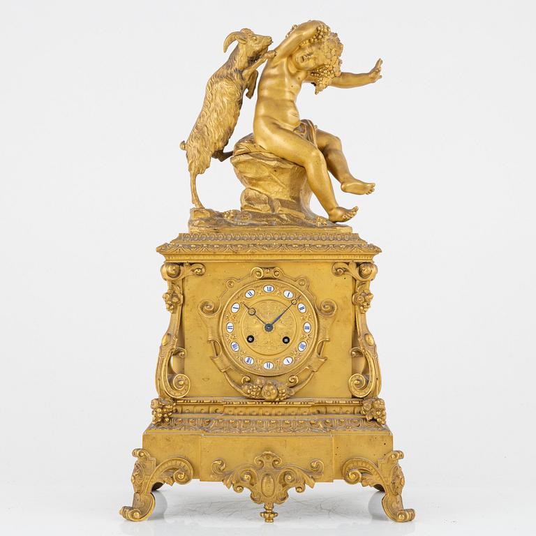 Table pendulum clock, France, mid-19th century.