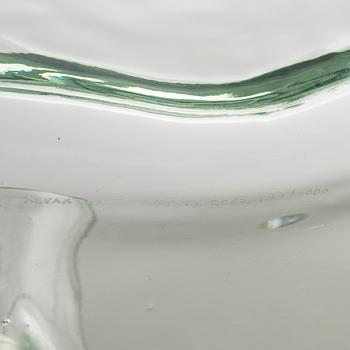 Alvar Aalto, a glass vase model 3031, signed Alvar Aalto Iittala 2002 and numbered 187/2000.