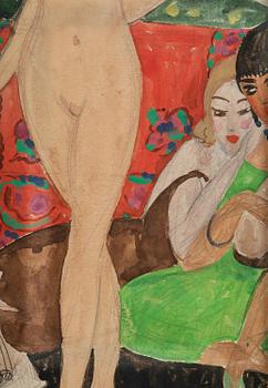 Gerda Wegener, Modell med musicerande kvinna.