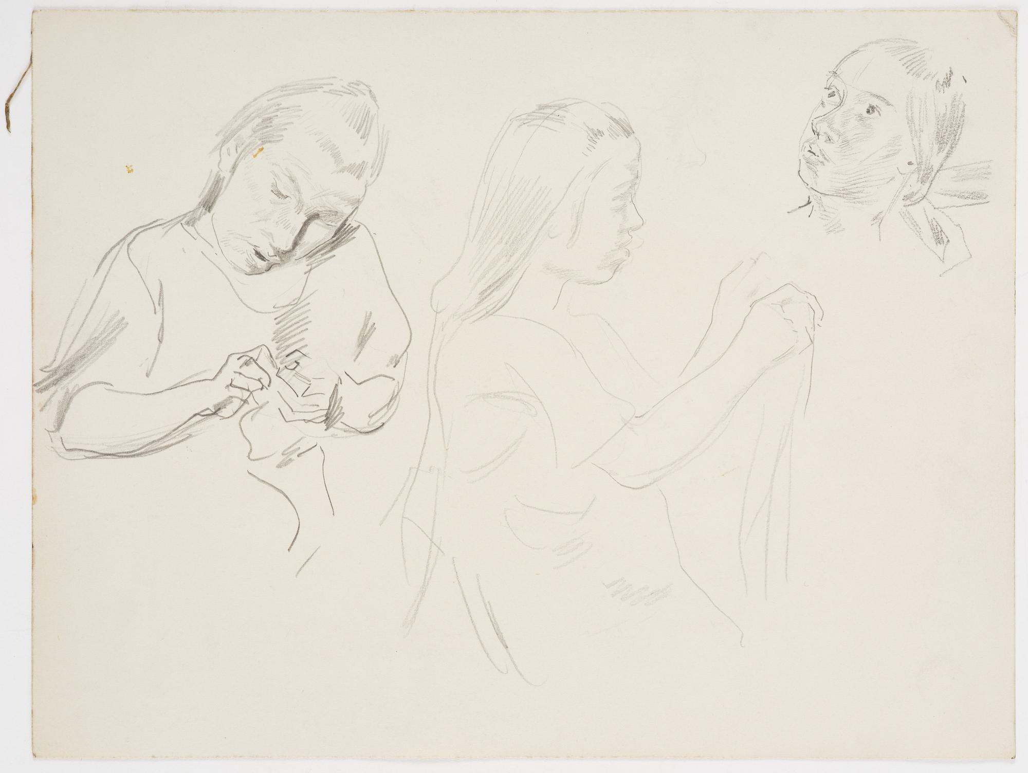 Lotte Laserstein, Skisser, 14 stycken.