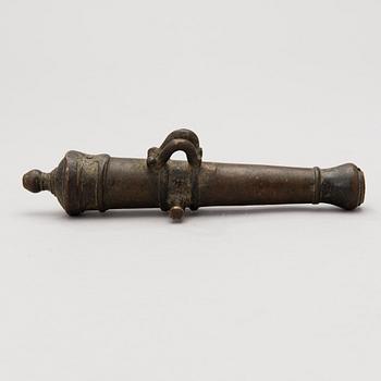 An 18th Century bronze signal cannon.