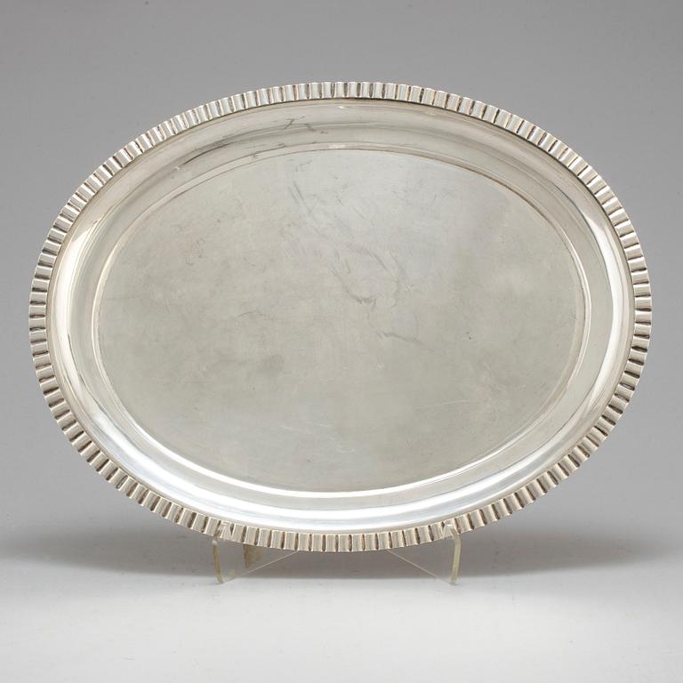 A four piece 20th century Art Deco silver coffee service.