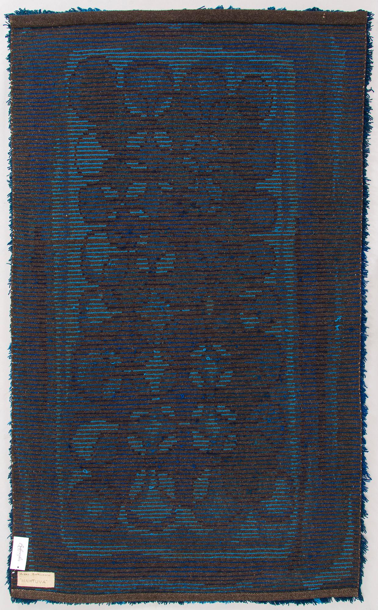 Helena Koskivaara, rya, tillverkad i konstnärens ateljé. Ca 190 x 110 cm.