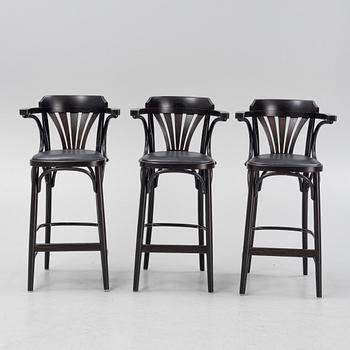 Barstolar, 3 st, modell 135, Ton.