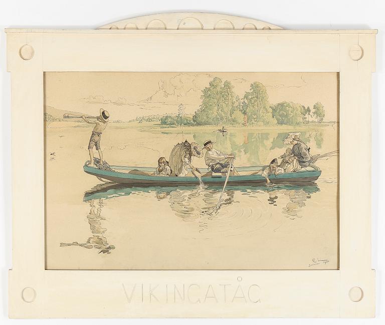 CARL LARSSON, efter, färglitografi, signerad och daterad 1900 i plåten.