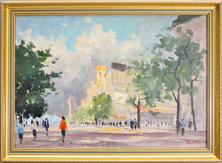 HANS BENDIX, olja på duk, signerad.