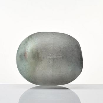 Bertil Vallien, skulptur, vilande huvud, "Resting head", Kosta Boda, unik.