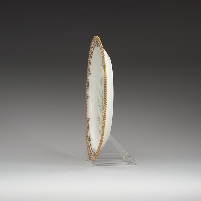 A Royal Copenhagen 'Flora Danica' dish, Denmark, 20th Century.