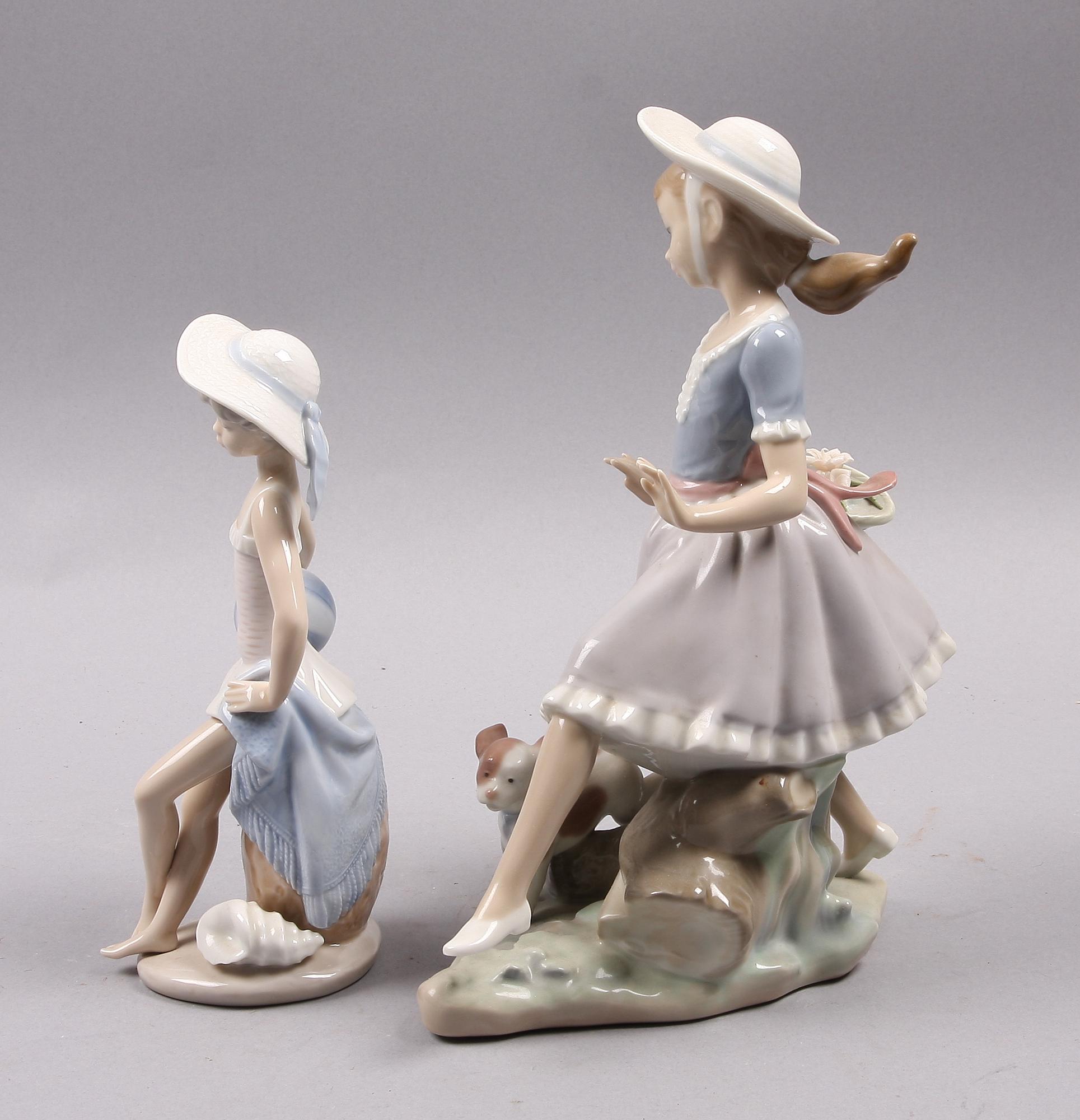 FIGURINER, 2 st, porslin, Lladro.