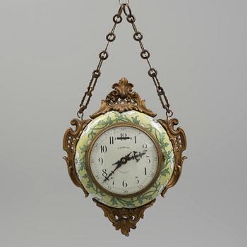 A late 19th century French hanging clock.