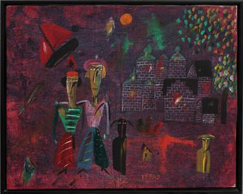 MADELEINE PYK, olja på duk, sign.