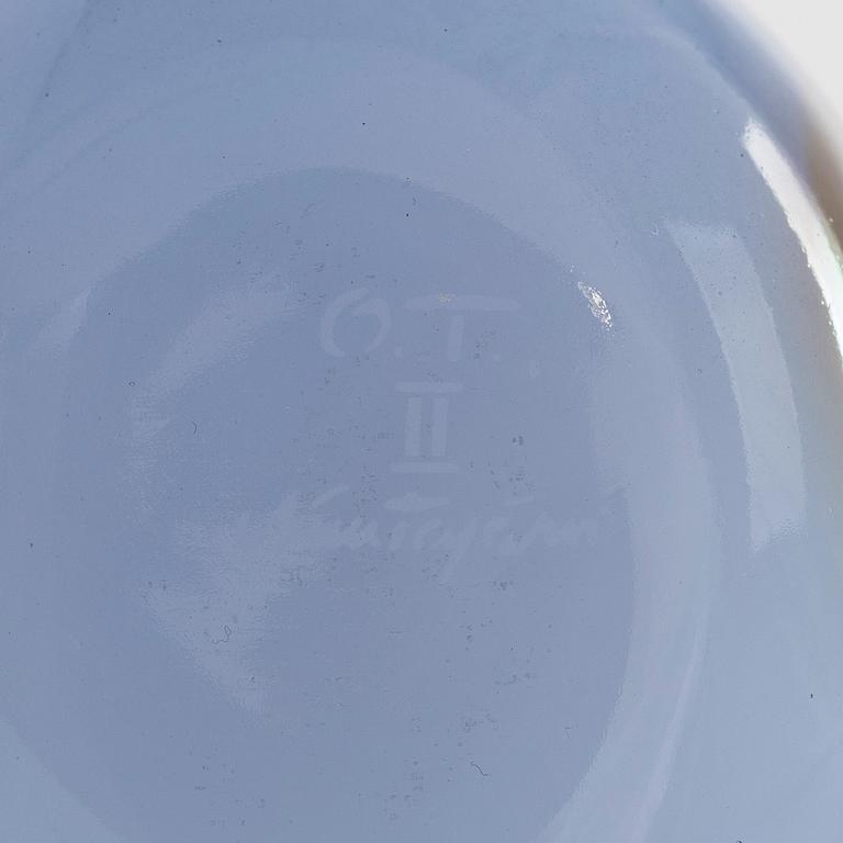 Oiva Toikka, A glass bird, "Sky curlew", second quality, signed O. T II Nuutajärvi.