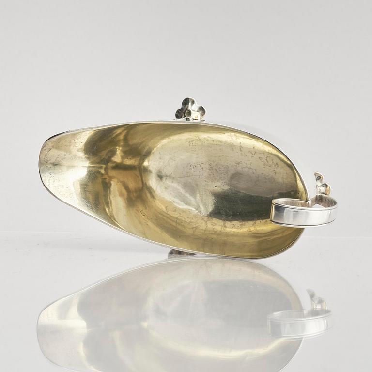 A Swedish early 19th century parcel-gilt cream-jug, mark of Johan Wasserman, Lindesberg, Sweden 1810.