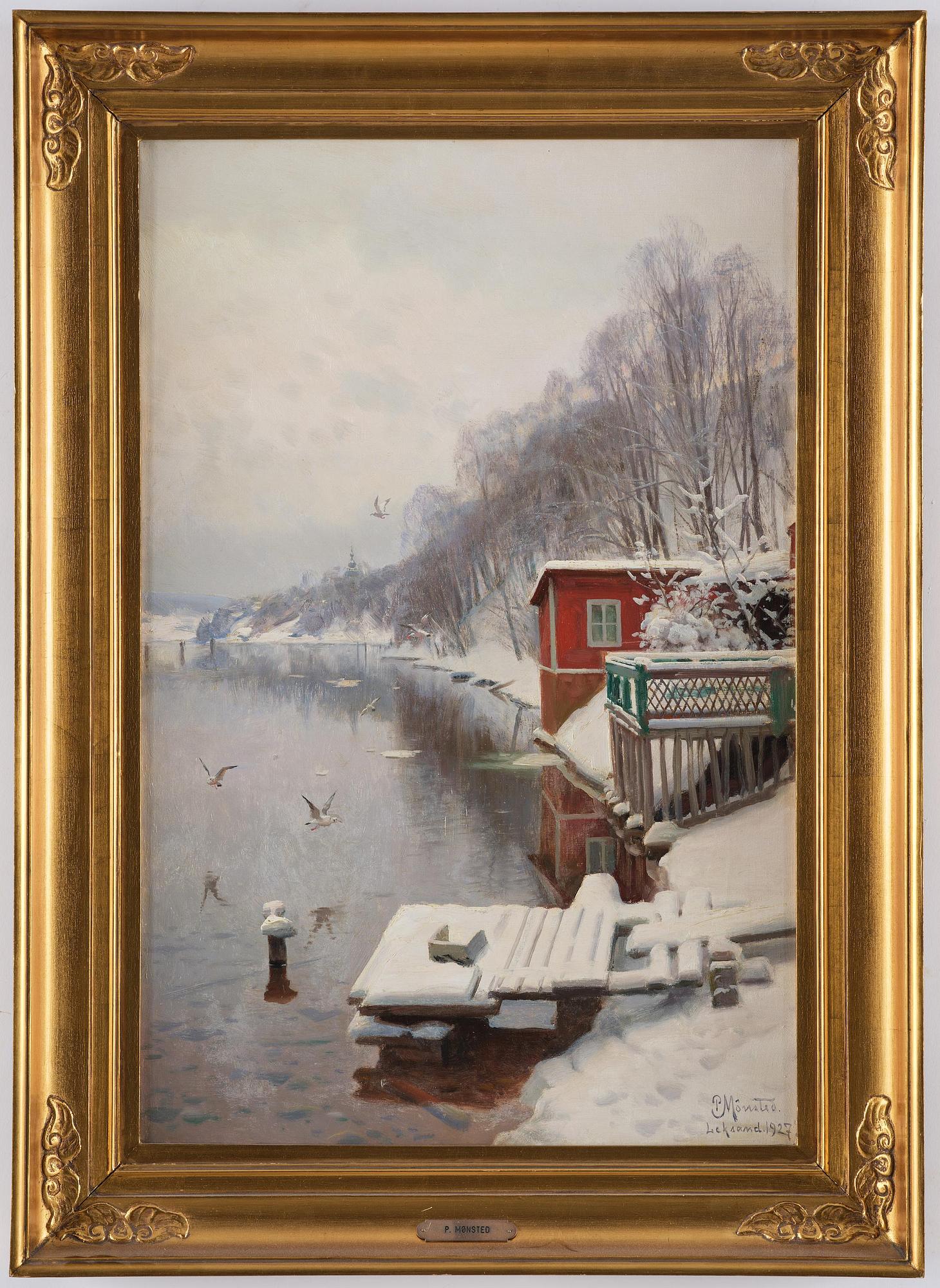 Peder Mork Mönsted, "Fra bredden av Östervikan, Leksand".