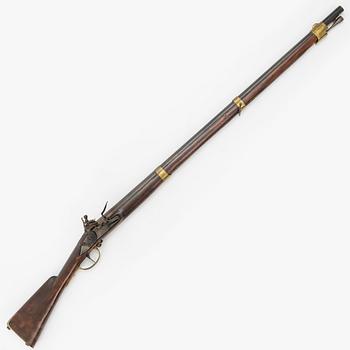 Flintlock rifle, Swedish repair model from the early 19th century.
