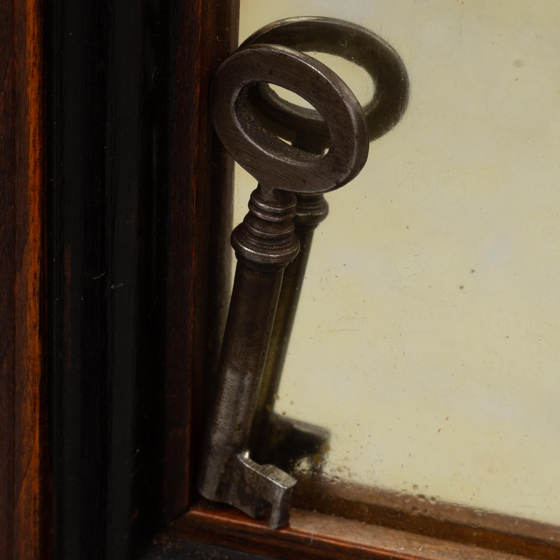 A corner cabinet, circa 1900.