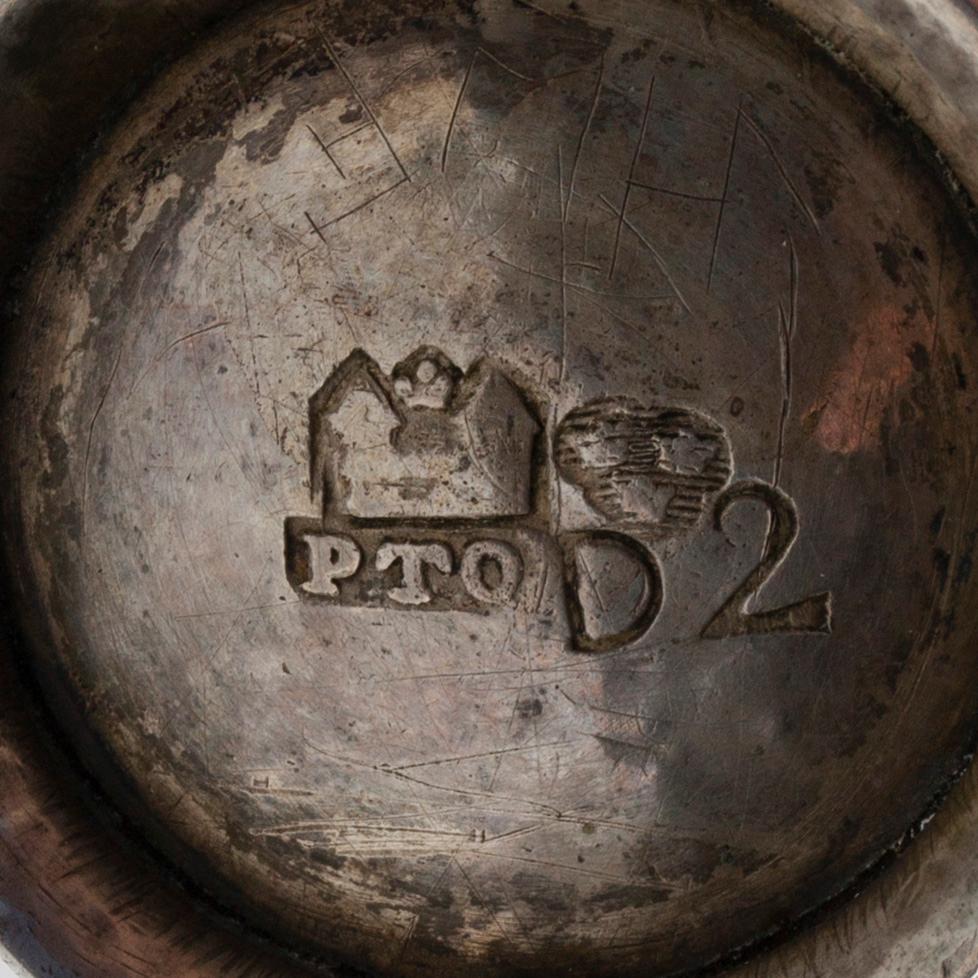 BÄGARE, silver, Peter Törnqvist, Tavastehus 1786, vikt 27 g.