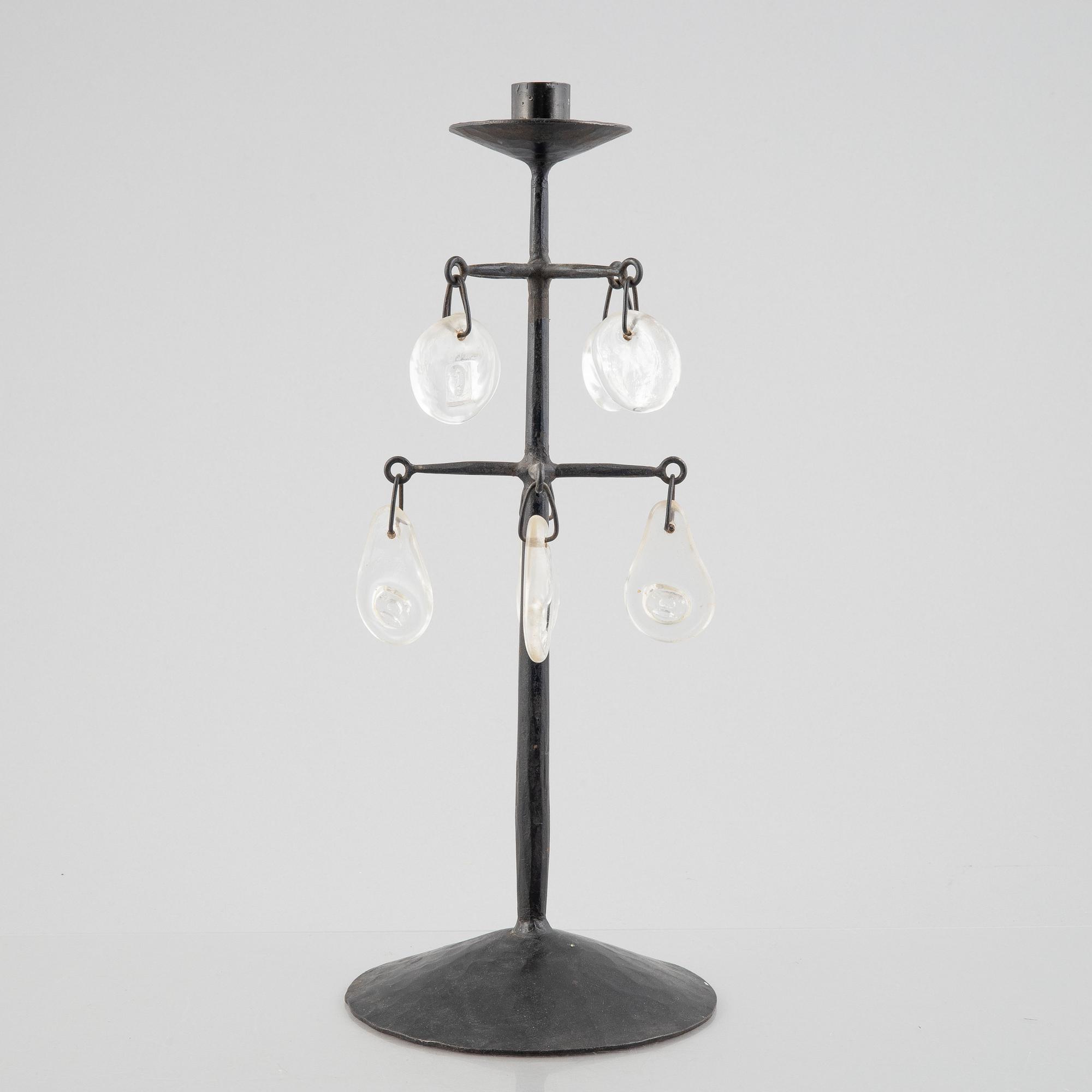 Erik Höglund, table candlestick, Boda Smide, late 20th Century.