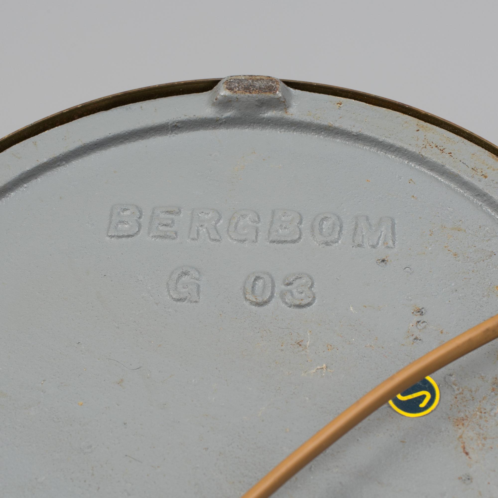 A BRASS FLOOR LAMP, Bergbom G03, second half of the 20th century.