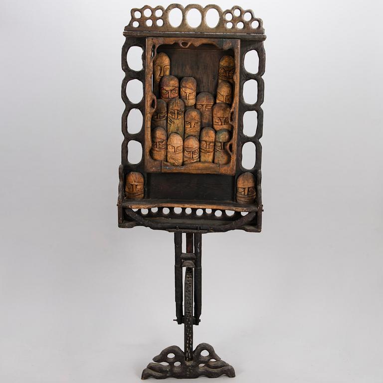 KOSTI AHONEN, sculpture, wood, signed.