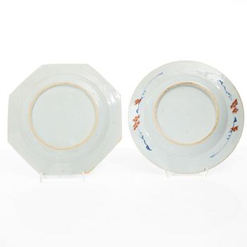 Seven plates, China, Qing Dynasty, Qianlong, 1736-95.