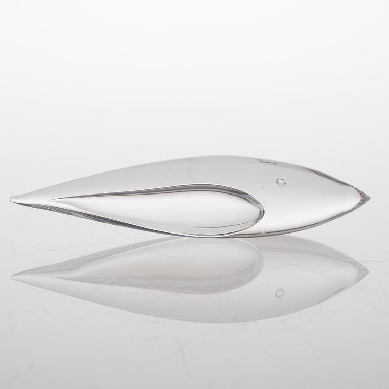 A Glass Fish, signed Kosta 91623 Lindstrand.