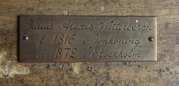 WETTERBERGH, JULIUS ALEXIS, tillskriven. Olja på duk, osign.