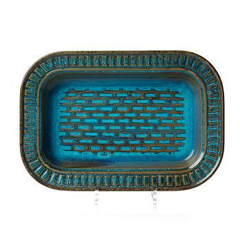 59. Wilhelm Kåge, WILHELM KÅGE, a "Farsta" stoneware dish, Gustavsberg studio, Sweden 1960.