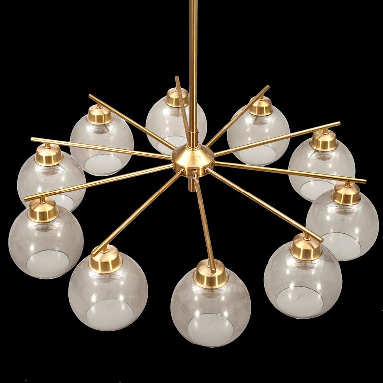 A WESTAL BRASS CEILING LAMP.