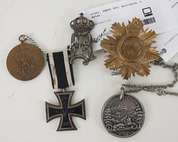 PARTI DIV, militaria, 5 delar.