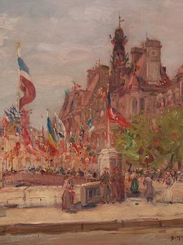 Gustave Madelain, "Paris 14 juli" (Paris, the 14th of July).