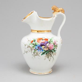 A circa 1900 porcelain pitcher, Bing & Grøndahl, Denmark.