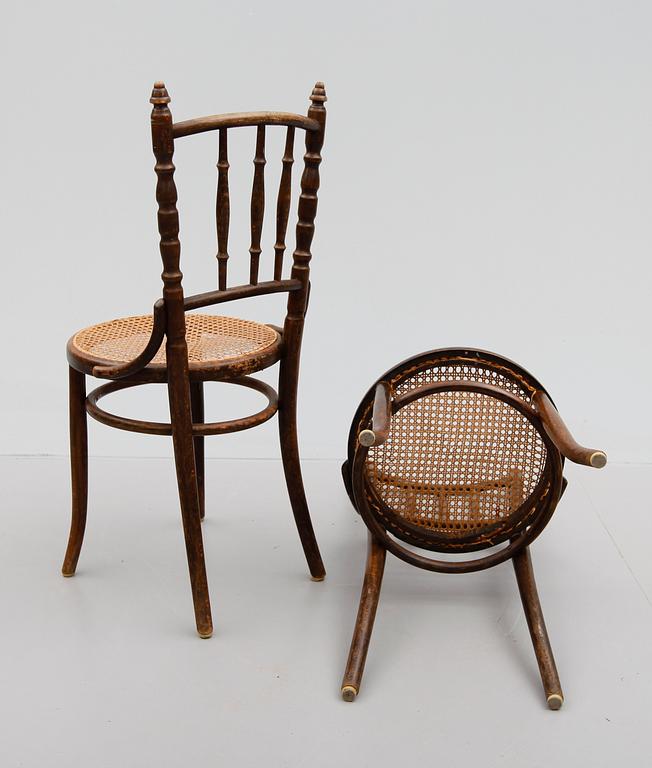 STOLAR, 9 (4+4+1) st, Thonet, tidigt 1900-tal.