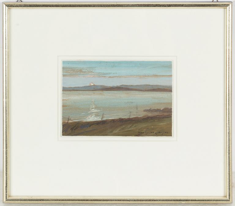 Carl Oscar Borg, Evening Landscape.