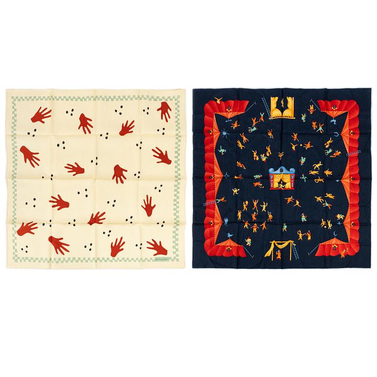 Bulgari, scarves, 2 pcs.
