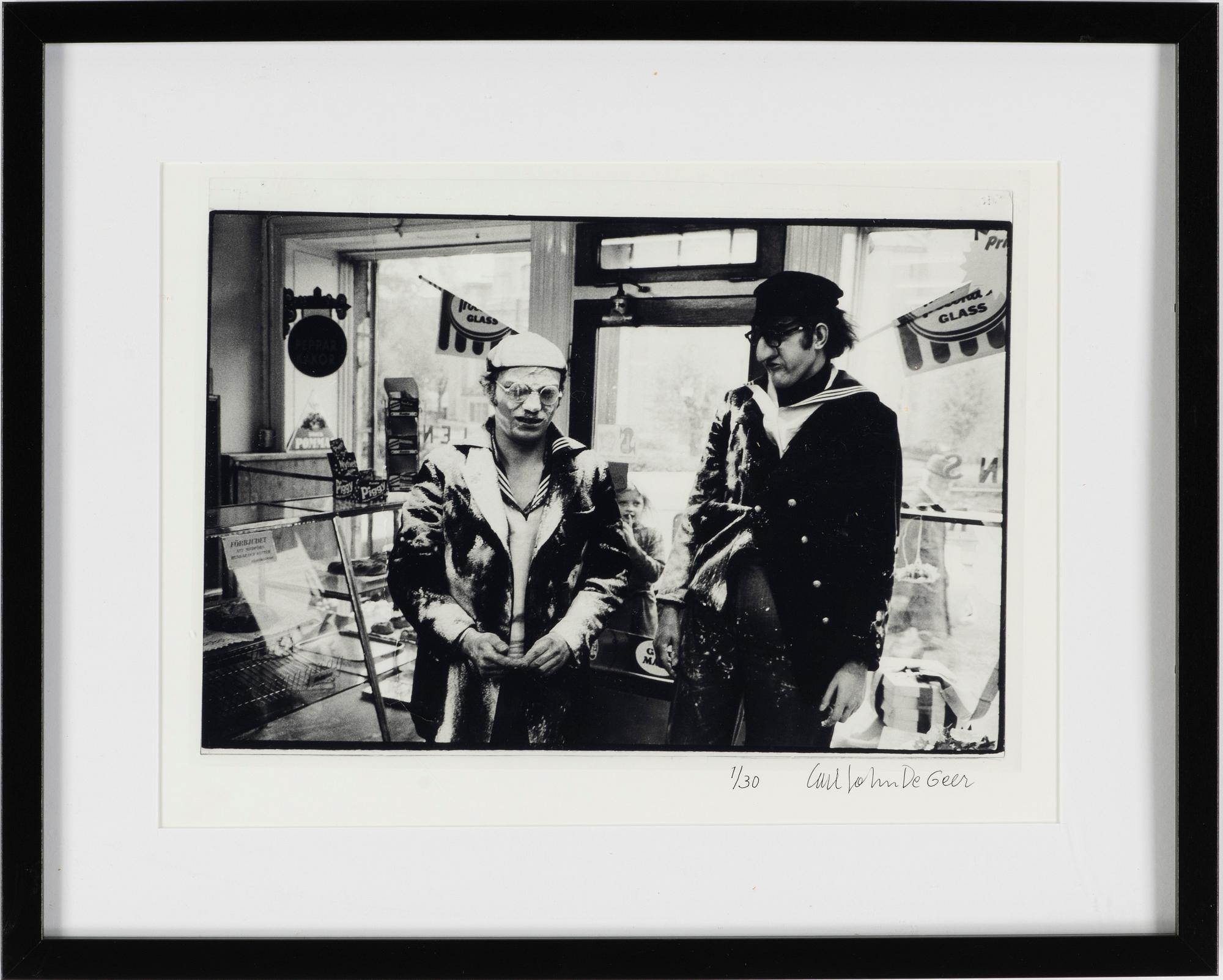 Carl Johan De Geer, photo, signed 1/30.