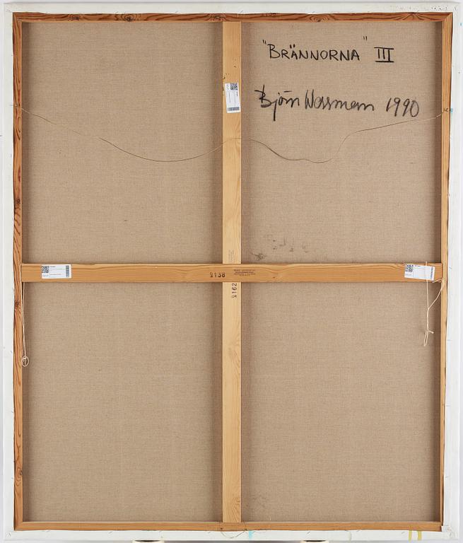 Björn Wessman, oil on canvas, signed and dated 1990 on verso.