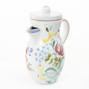 Stig Lindberg, a lidded jug, faience, Gustavsberg Studio.
