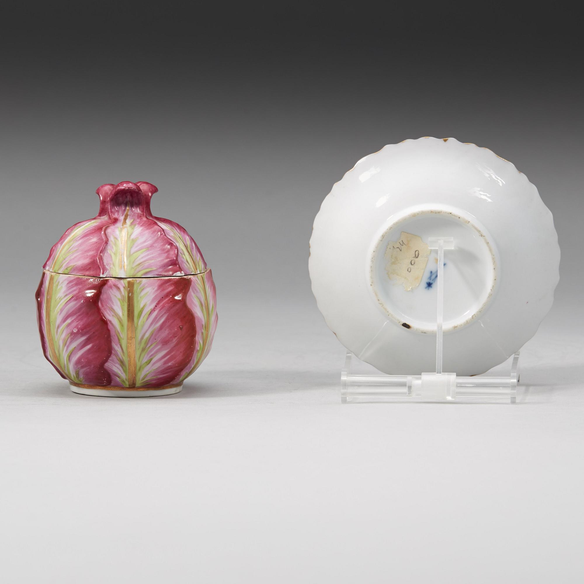 KOPP med FAT, porslin. Meissen, Marcolini (1774-1814).
