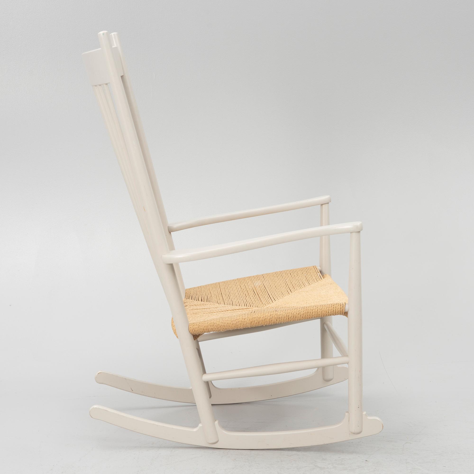 Hans J. Wegner, a rocking chair model 'J 16', FDB Möbler, late 20th century.