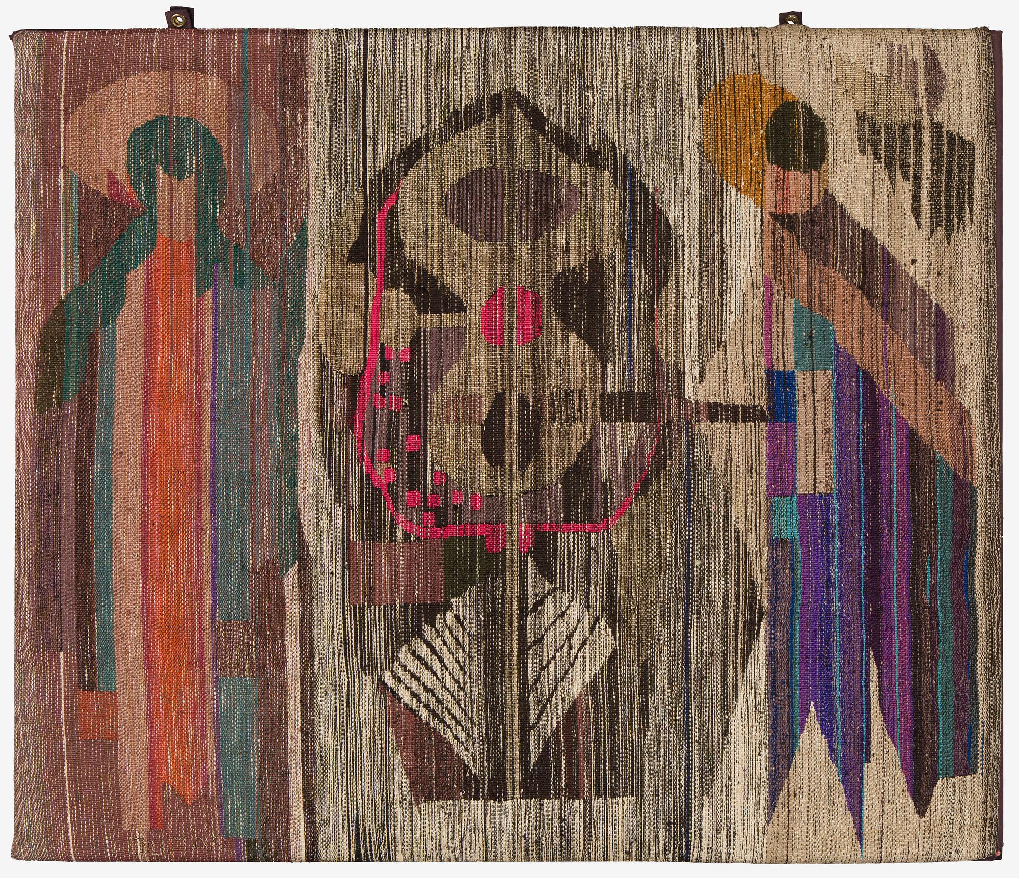 Oili Mäki, a tapestry, signed Oili Mäki.