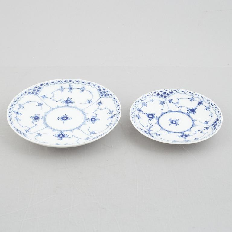 Royal Copenhagen, 27 pieces of a "Blue Fluted" porcelain service, Denmark.