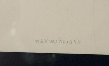 MAX WALTER SVANBERG, blyerts på papper, sign o dat 45.