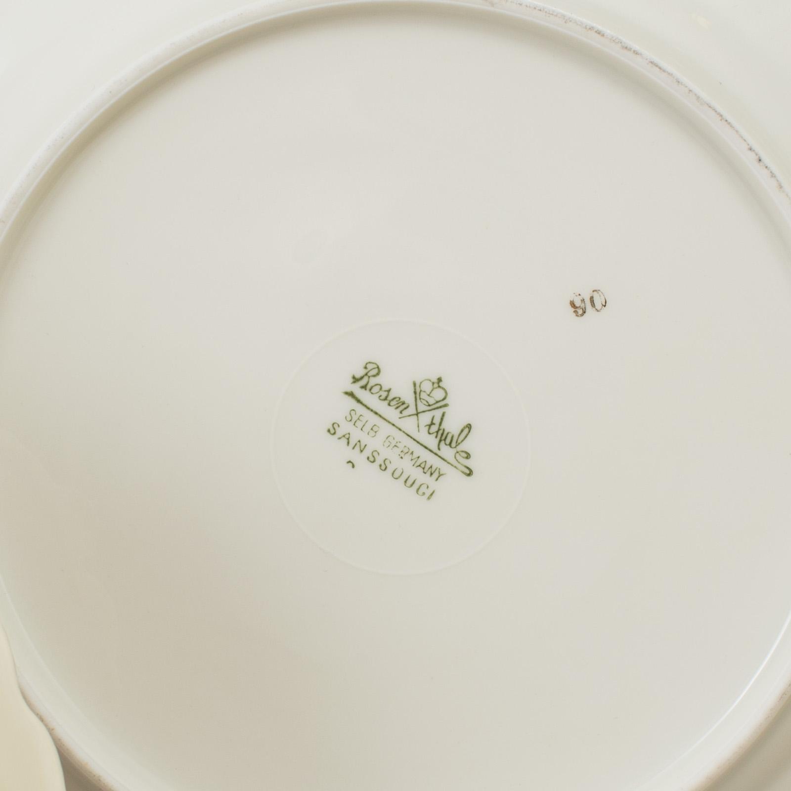 KAFFESERVIS, porslin, 27 delar, Rosenthal "Sanssouci", 1940-/50-tal.