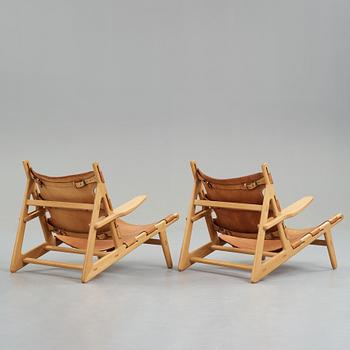 Børge Mogensen, a pair of "Hunting chairs" produced by Karl Andersson & Söner, Sweden 1950's.