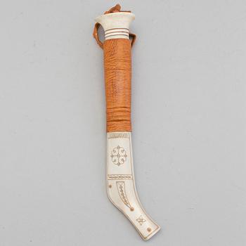 A traditional sami knife probably by Magnus Fankki in Kaitum.