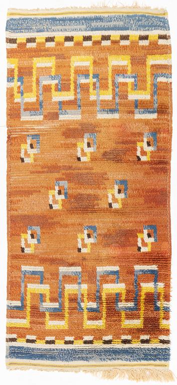 Ingrid Simonsson, a rug, knotted pile, ca 204 x 96 cm.