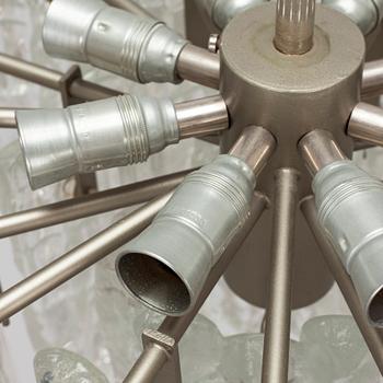 Kattovalaisin, "Ice block chandelier", J.T Design, Kalmar, Itävalta 1960-luku.